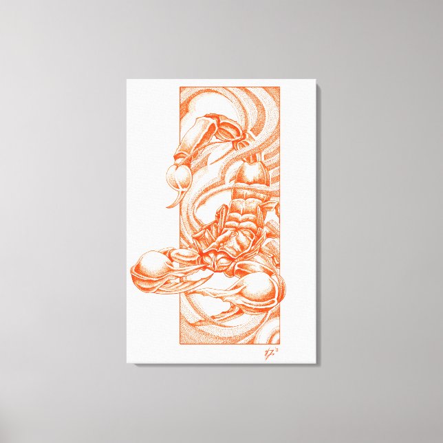 Rasterpunkt Leinwanddruck (Vorderseite)