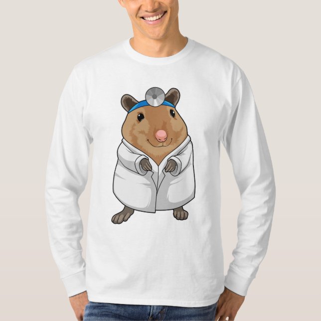 Rat als Doktor mit Doctor's Coat T-Shirt (Vorderseite)
