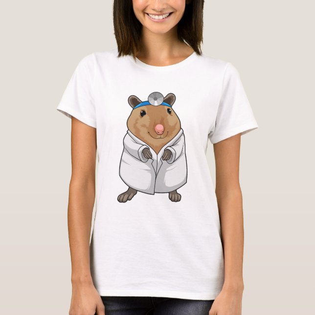 Rat als Doktor mit Doctor's Coat T-Shirt (Vorderseite)