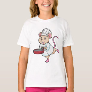 Rat als Koch mit Pan & Cooking Hut T-Shirt