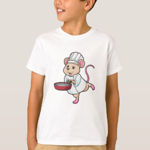 Rat als Koch mit Pan & Cooking Hut T-Shirt