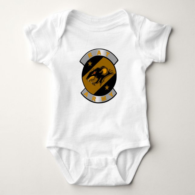 Rat Army Baby Bodysuit Strampler (Vorderseite)