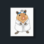Rat as Doctor with Doctor's coat Leinwanddruck<br><div class="desc">This design is the perfect gift for a birthday,  Christmas and other celebrations. It is suitable for women,  men and kids.</div>