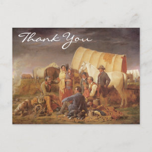 Rat auf der Prärie von William Ranney, Danke Postkarte
