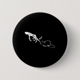 Rat Beängstigend Skeleton Hand Boop Spooky Hallowe Button