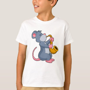 Rat bei Musik mit Saxophon T-Shirt