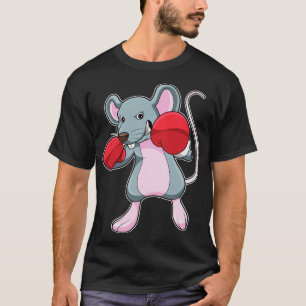 Rat beim Boxen mit Boxhandschuhen T-Shirt
