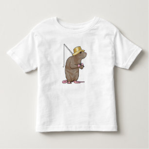 Rat beim Fischen mit Angelrute Kleinkind T-shirt