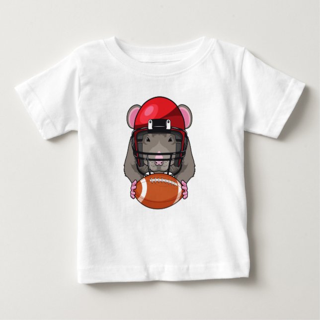 Rat beim Fußballsport Baby T-shirt (Vorderseite)