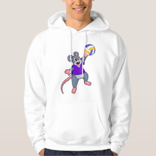 Rat beim Volleyball Sports Hoodie