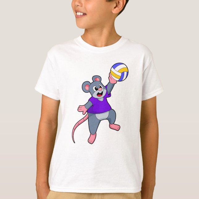 Rat beim Volleyball Sports T-Shirt (Vorderseite)