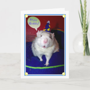 Rat Birthday Card Karte