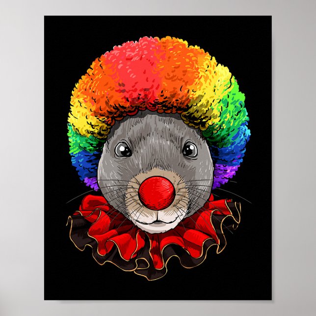 Rat Clown Mouse Rat Rodent Circus 78 Poster (Vorne)