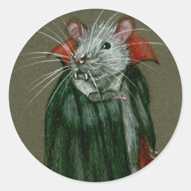 Rat Count Dracula Stickers (Vorderseite)