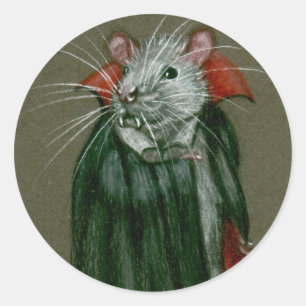 Rat Count Dracula Stickers
