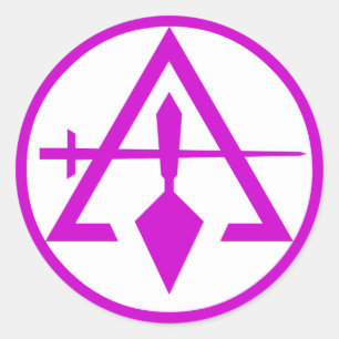 Rat der Kryptischen Masons, NICHT WASSERPROOF Runder Aufkleber