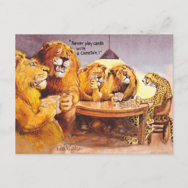 Rat des Pokers Postkarte (Vorderseite)