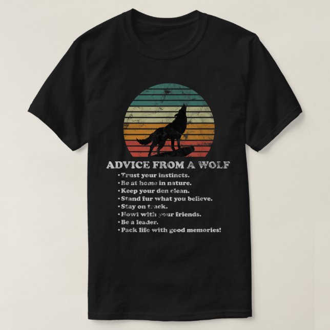 Rat eines Wolfes T-Shirt (Design vorne)