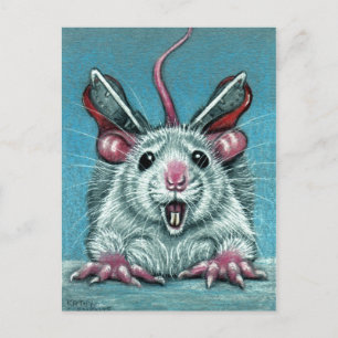 Rat Fell Ice Skaten Postcard Postkarte