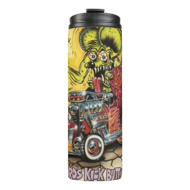 Rat Fink 28 Hot Drink Wäscher Thermosbecher (Vorderseite)