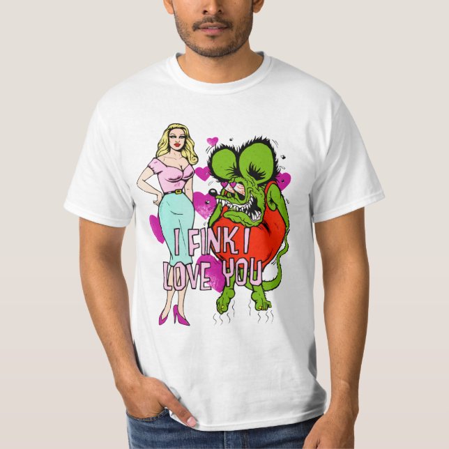 Rat Fink Liebe T-Shirt (Vorderseite)