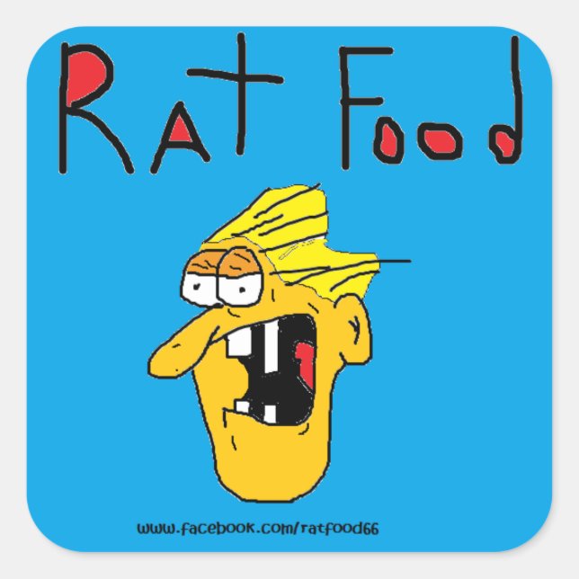 RAT FOOD STICKER FÜR WUNDERSCHMERZPROJEKT (Vorderseite)