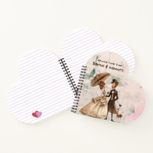 Rat für das Brautpaar im alten, vintage Stil Notizbuch