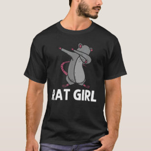 Rat für Mädchen Kinder Dabbing Black Brown Rodent  T-Shirt