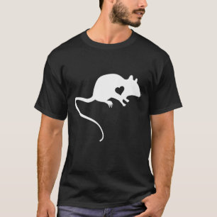 Rat Herz Liebe Rodent Rat Lover Mouse Animal Rat O T-Shirt