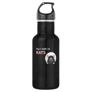 Rat Joke Design für Extravagante Rattenkatzen Edelstahlflasche