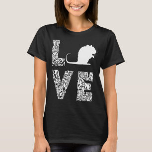 Rat Liebe Leopard Rat Mouse Rodent Rat Owner Rat L T-Shirt