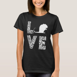 Rat Liebe Leopard Rat Mouse Rodent Rat Owner Rat L T-Shirt