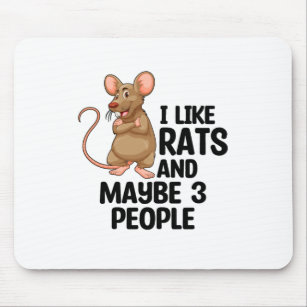 Rat Lover Ratten PET RODENTS PETS ANIMALS OHRS Mousepad