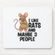 Rat Lover Ratten PET RODENTS PETS ANIMALS OHRS Mousepad (Vorne)