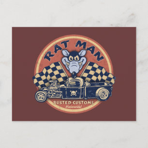 Rat Man Rusted Customs Postkarte