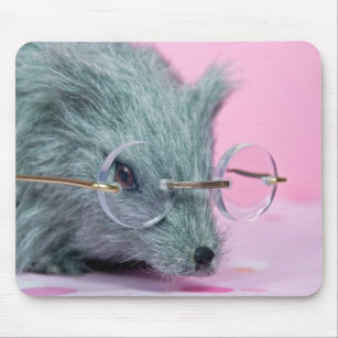 Rat mit Brille Mousepad