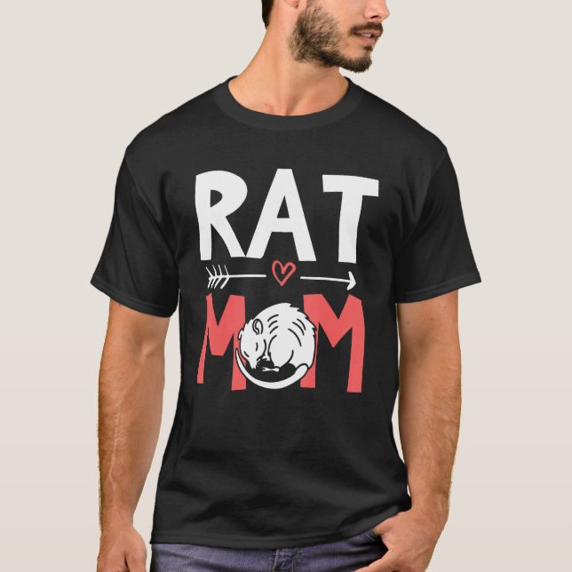 Rat Mom  Rat   Cute Rats Owner T-Shirt (Vorderseite)
