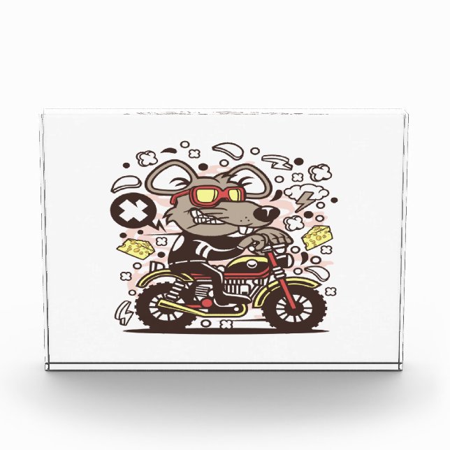 Rat Motocrosser Fotoblock (Vorderseite)