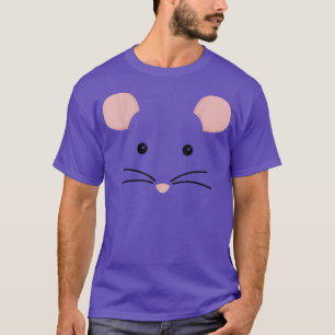 Rat Mouse Gesichtskostüm Halloween, so tun, als wä T-Shirt