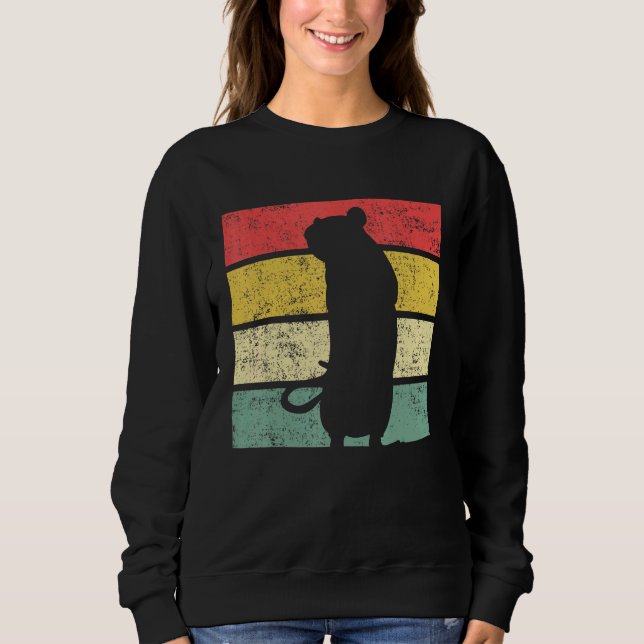 Rat Mouse Retro Sweatshirt (Vorderseite)