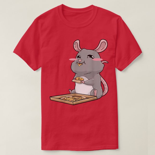Rat Pizza Anime Kawaii 26994890 T-Shirt (Design vorne)