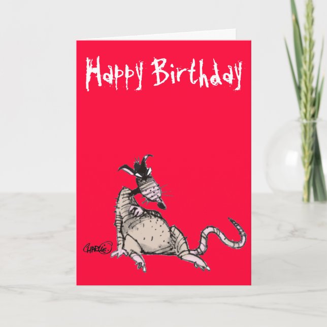 Rat Rod Birthday Card Karte (Vorderseite)