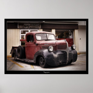 "RAT ROD" DODGE POSTER