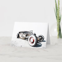 Rat Rod Grußkarte