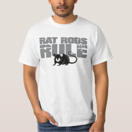 Rat Rods Rule Retro Classic Car Tee Shirt