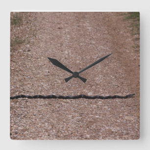 Rat Snake Clock Quadratische Wanduhr