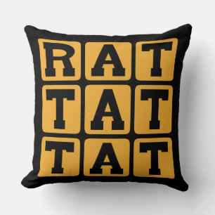 Rat Tat Tat, Schlagzeugmuster Kissen
