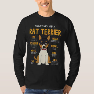 Rat Terrier Anatomie Funny Dog Mama Vater Geschenk T-Shirt