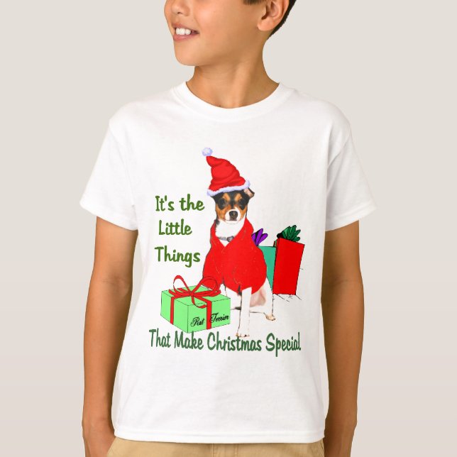 Rat Terrier Christmas Geschenke T-Shirt (Vorderseite)