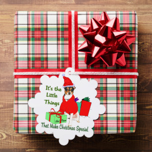 Rat Terrier Christmas Ornament Karte